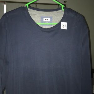 Joseph Abboud Long Sleeve Shirt- Navy XXL